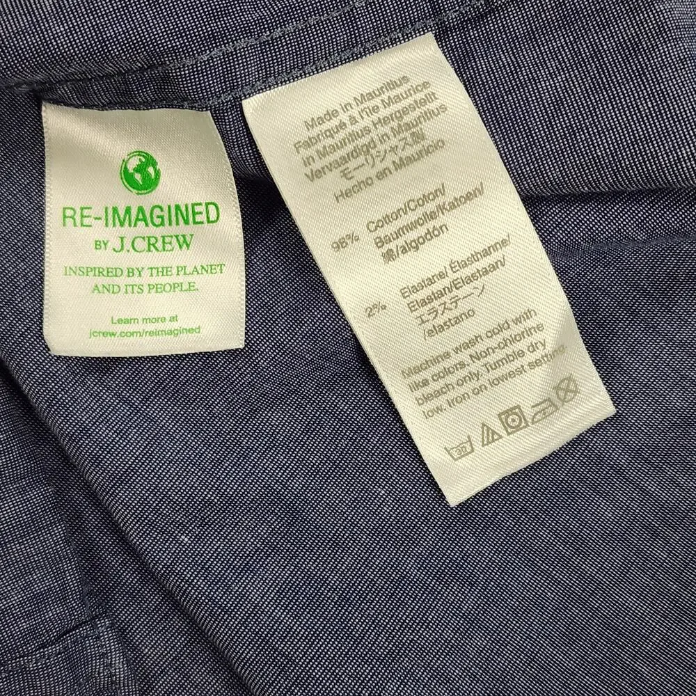 J.CREW‎ Preppy Minimalist Classic Button Down Shirt Large